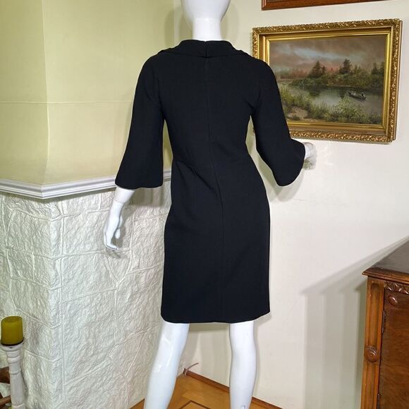 Michael Kors 1950’s Retro Style Wool Crepe Dress Made in Italy - Picture 5 of 16